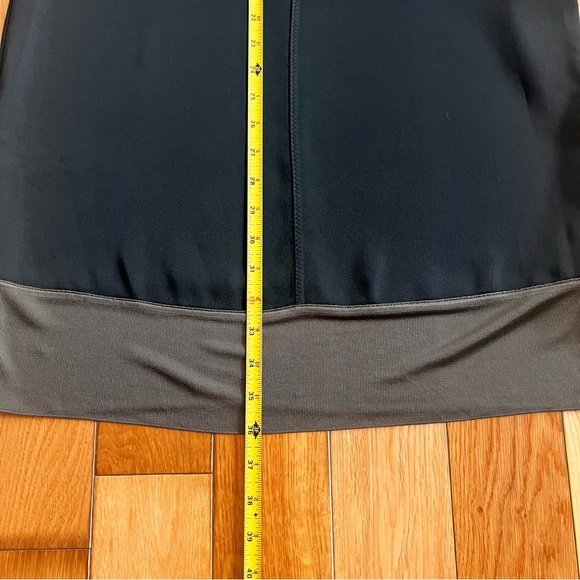 Rag & Bone Vivienne Colorblock Shift Dress Black Olive Green Wool Collar Medium - Picture 7 of 11